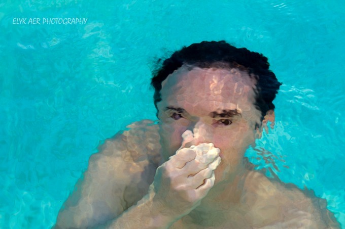 Under water